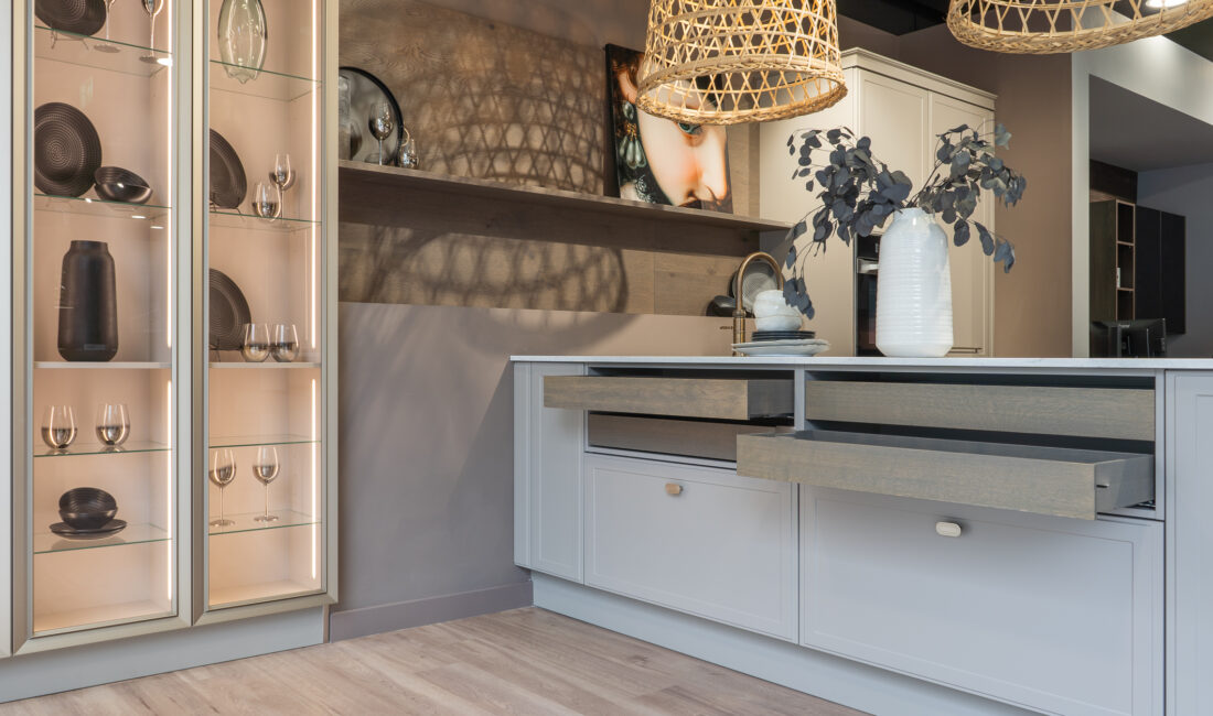 Beige Torino Lack kitchen from our Wilmslow Kitchen Showroom